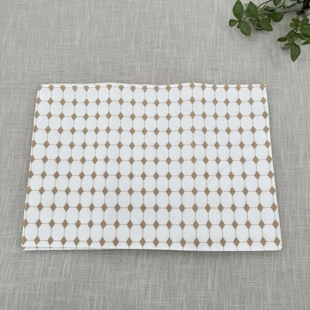 Placemats Modern Farmhouse Neutral Geometric Minimal Table Linens Dining